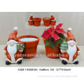 ceramic Christmas planter pot